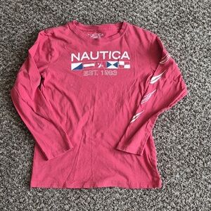 Nautica Rose Long Sleeve Logo Tee